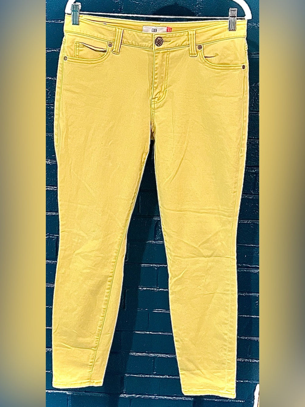 Bright Yellow Skinny Jeans for Women
